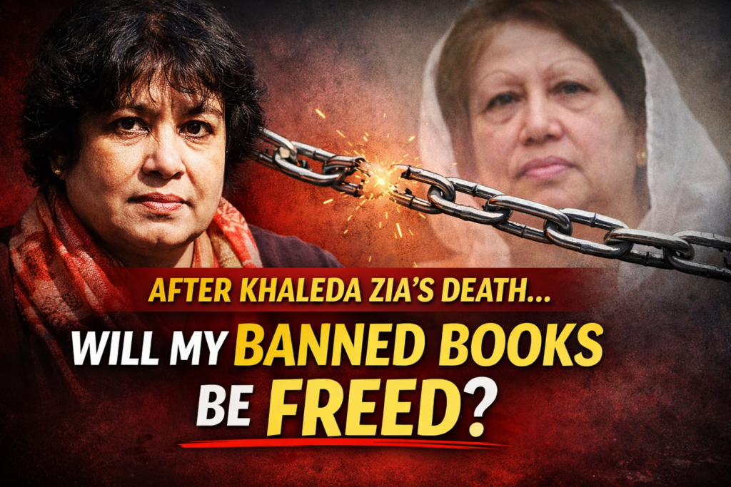 Taslima Nasreen on Khaleda Zia Death 