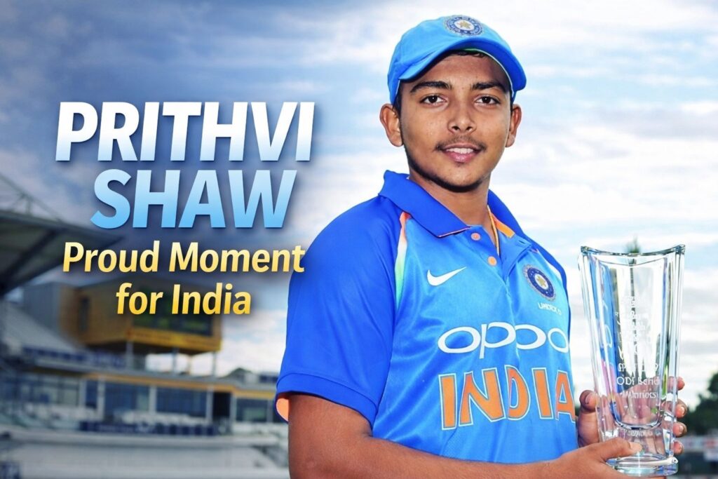 Prithvi Shaw Returns Home