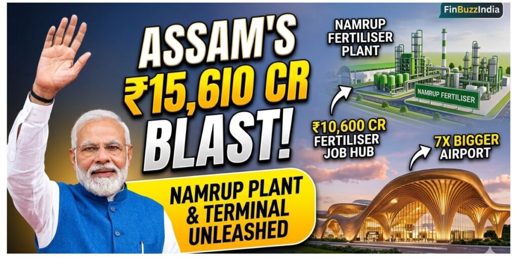 PM Modi assam visit 15600 Crore development