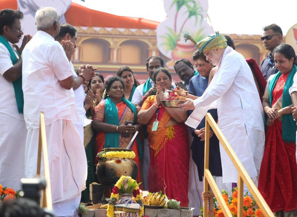 Amit Shah Pongal Celebrations 