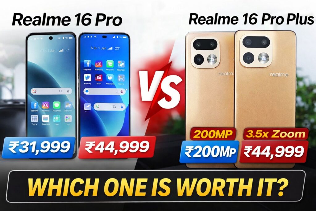 Realme 16 Pro vs Realme 16 Pro Plus