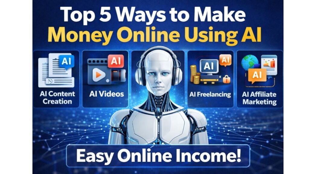 Top 5 Ways to Make Money Online Using AI in 2026