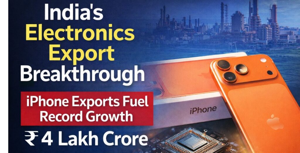 India electronics exports in 2025