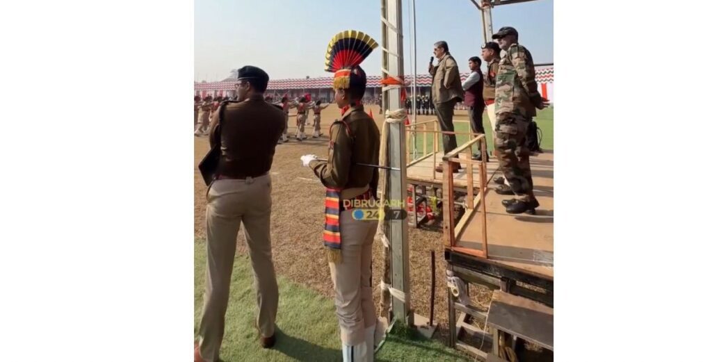 Assam Police DGP Reviews Republic Day