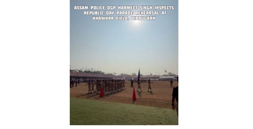 Assam Police DGP Reviews Republic Day