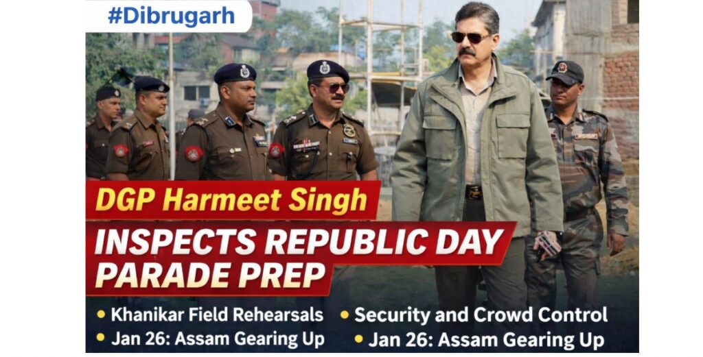Assam Police DGP Reviews Republic Day