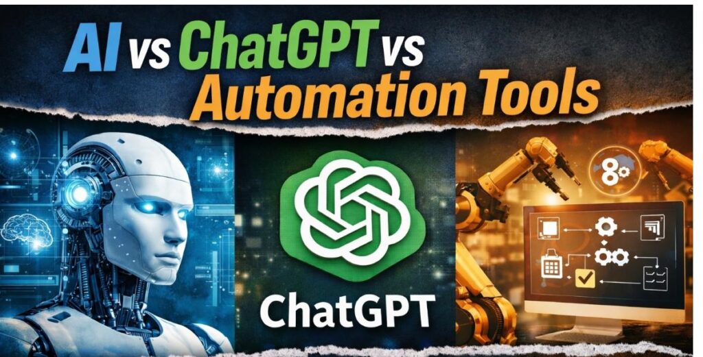 AI vs ChatGPT vs automation tools
