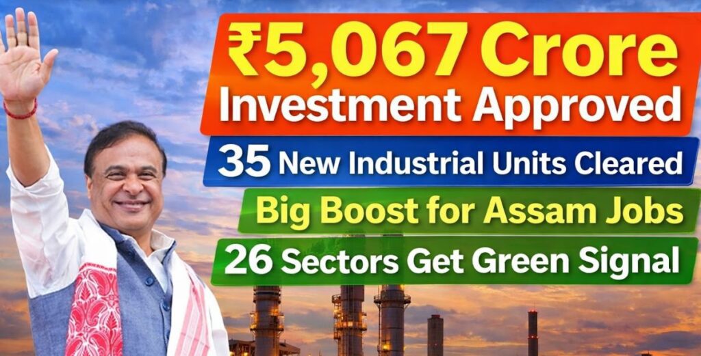 Assam Unnati Scheme Sparks ₹5,067 Crore Industrial Surge, 35 New Units Approved in Major Growth Push