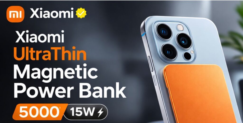  Xiaomi UltraThin Magnetic Power Bank 5000 