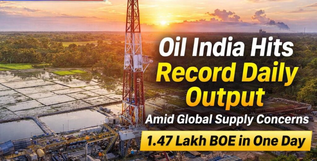 Oil India record daily production
