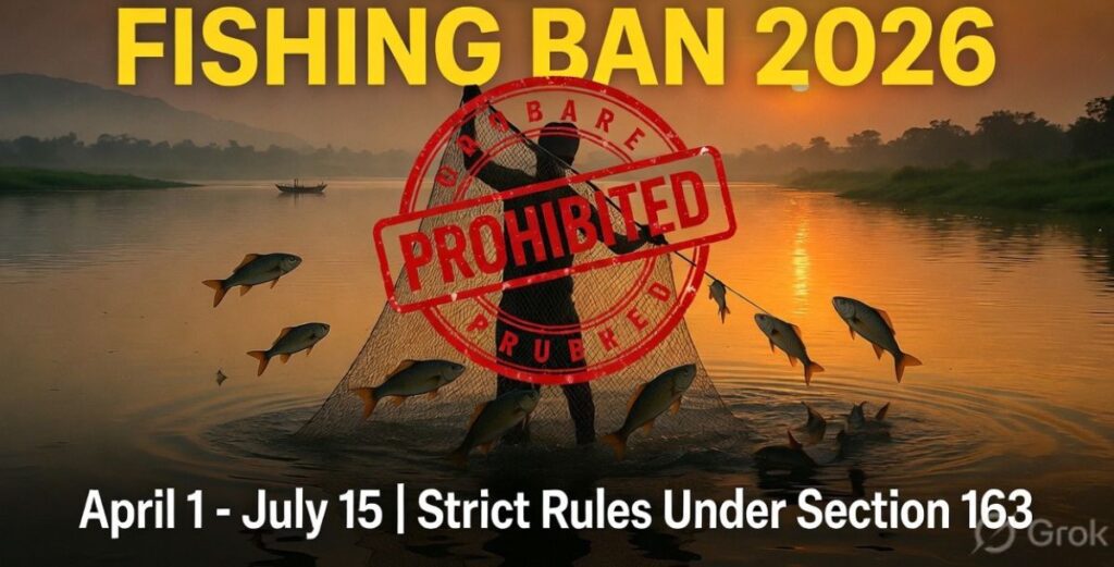 Dibrugarh Fishing Ban 2026