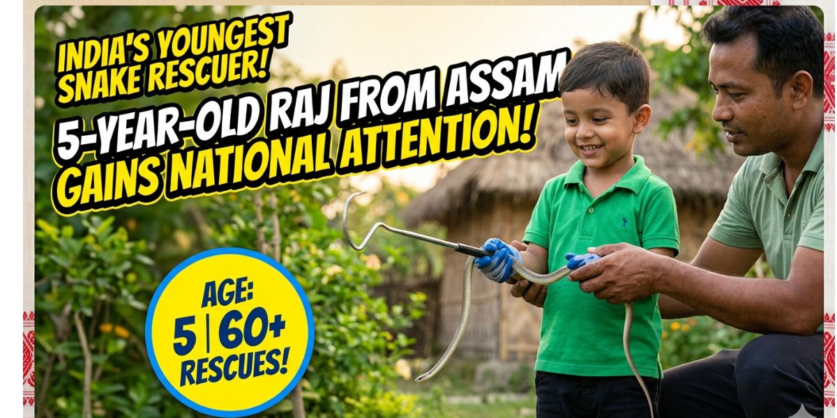 Assam’s 5-Year-Old "Snake Wonder" Raj Saurabh Borkotoky