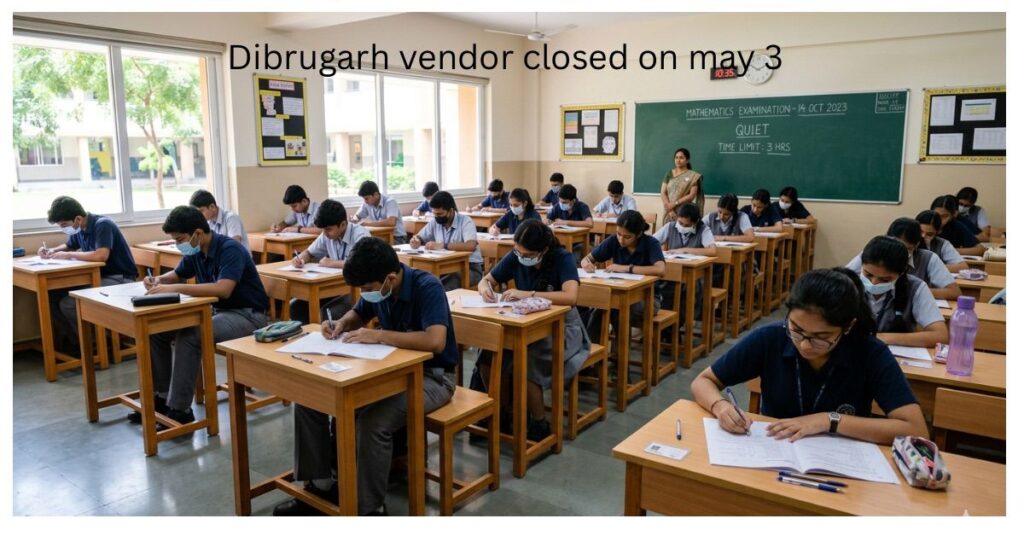 Dibrugarh NEET 2026 vendor closure