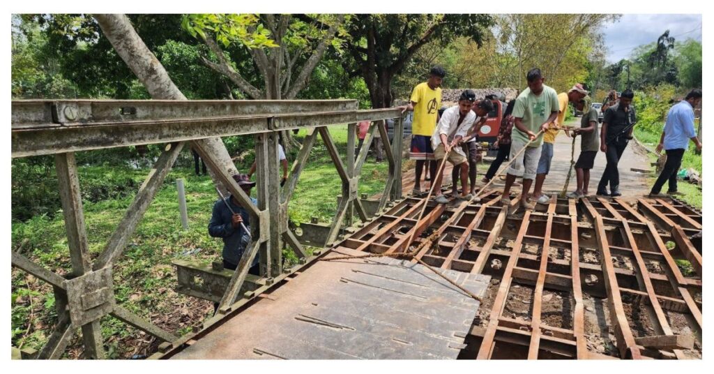 Naoholia-Tinsukia bridge repair  