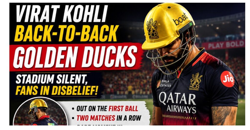 Virat Kohli golden duck 