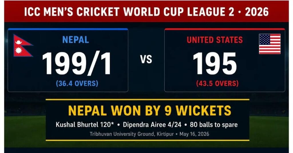 Nepal vs USA 2026