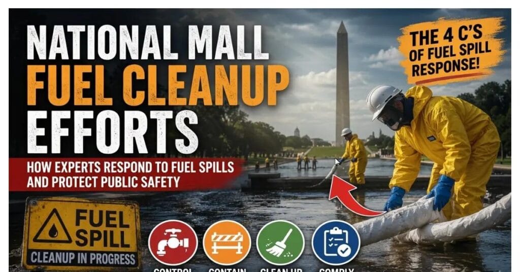 National mall fuel cleanup efforts