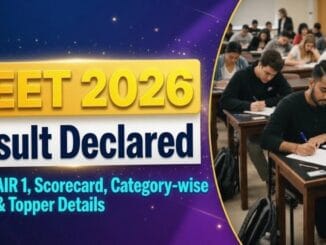 NEET UG 2026 result declared by NTA, scorecard download at neet.nta.nic.in