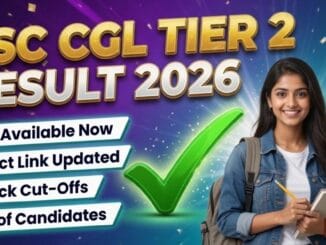 SSC CGL Final Result 2025-26 declared — merit list and cut off marks"