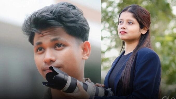 Nashita Shah and Durlov Bora, Dibrugarh students who secured top ranks in DBHRGFTI entrance exam"
