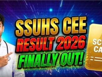 SSUHS CEE Result 2026 scorecard download notice for B.Sc Nursing, Pharmacy and Allied Health courses in Assam