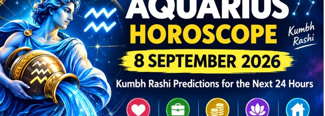 Aquarius Horoscope 8 September 2026: Kumbh Rashi Predictions for the Next 24 Hours 1 Untitled design 8