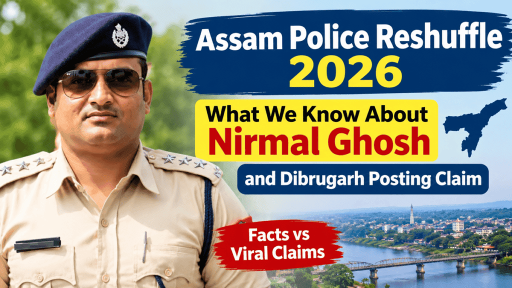 Assam Police Reshuffle 2026: What We Know About APS Officer Nirmal Ghosh and Dibrugarh Posting 1 5EE871C6 B6C2 4E2B 9B6F D65A46E9AE1C