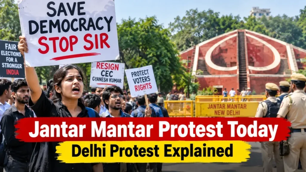 Jantar Mantar Protest Today
